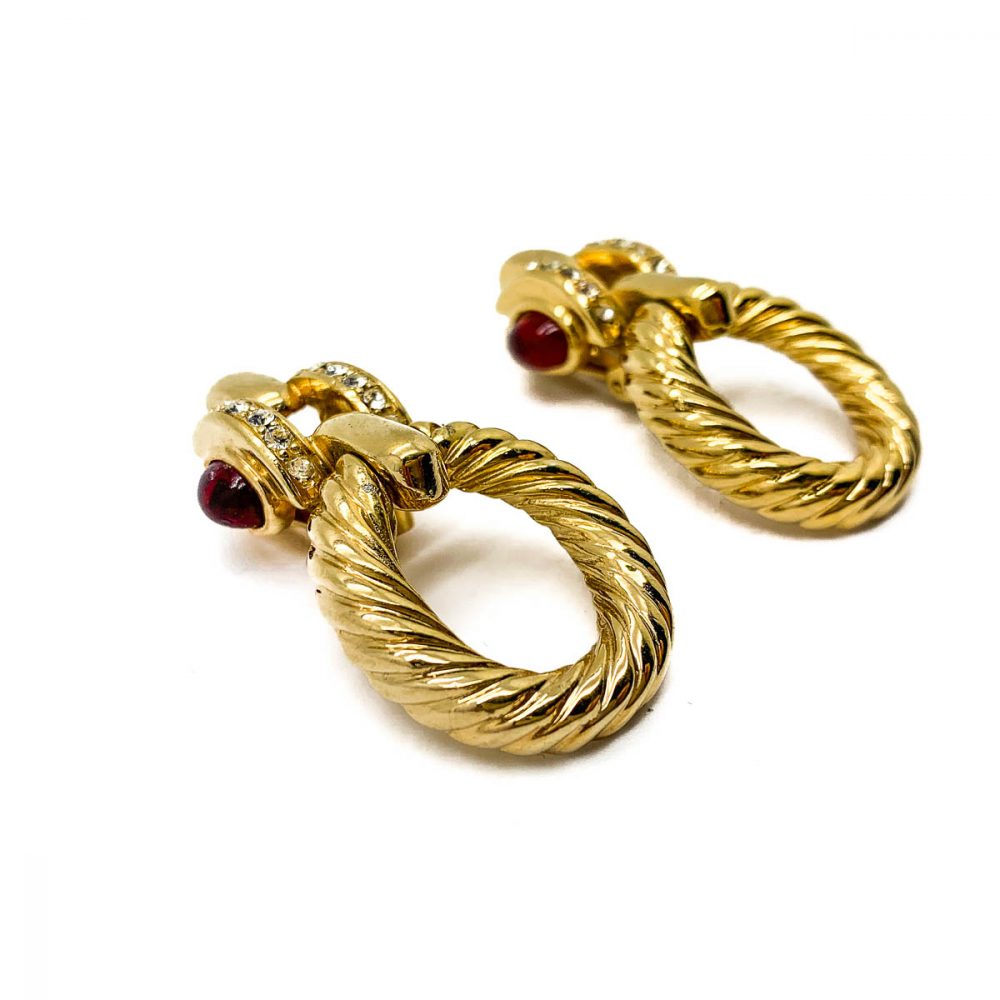 Vintage Givenchy Doorknocker Earrings