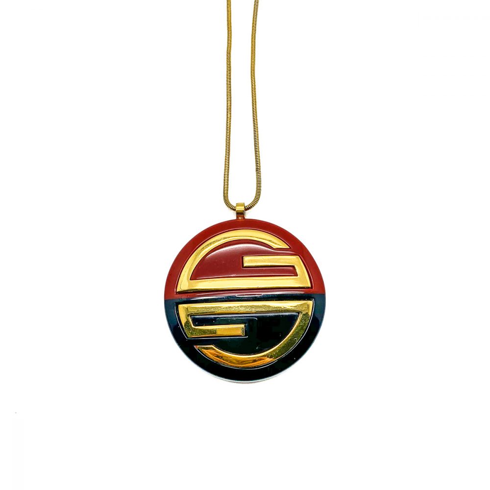 Vintage Givenchy Logo Necklace 1977