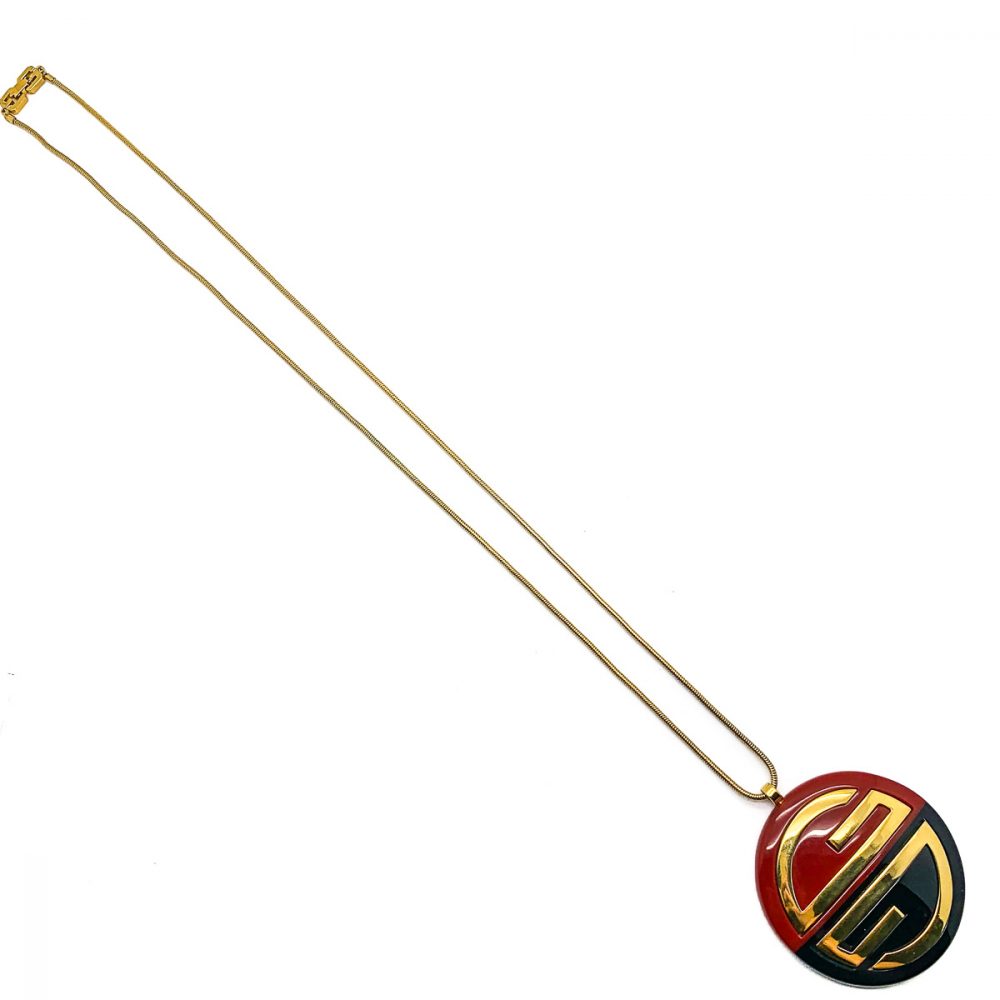 Vintage Givenchy Logo Necklace 1977