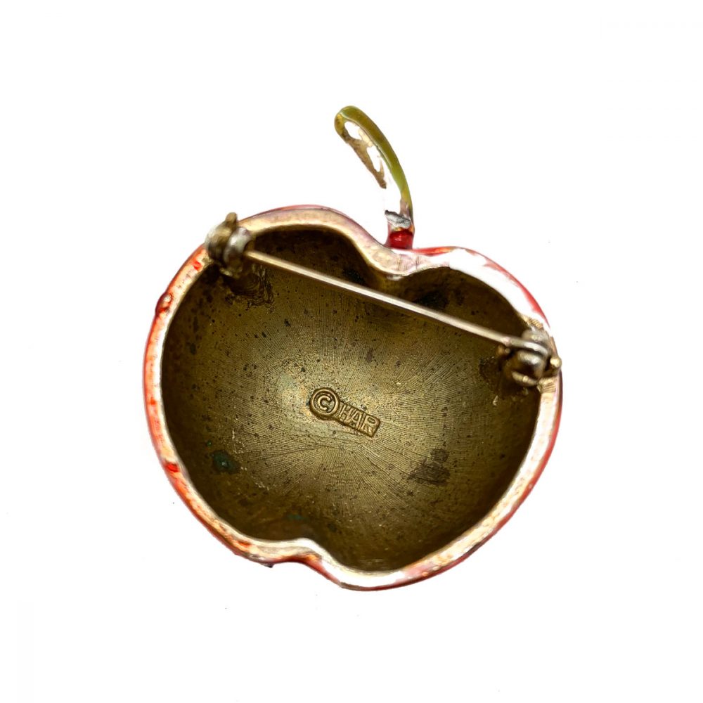 Vintage HAR Apple Brooch