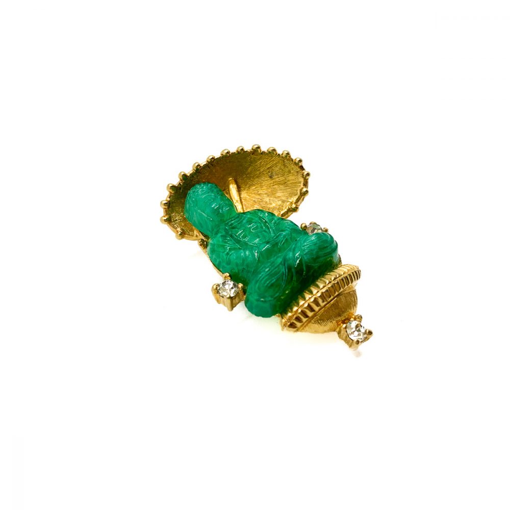 Vintage Jomaz Buddha Brooch
