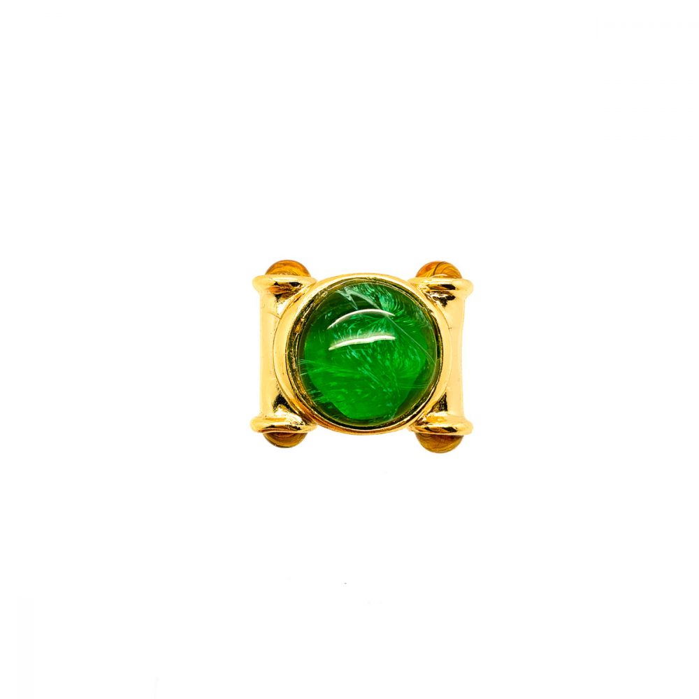 Vintage Faux Emerald Cocktail Ring