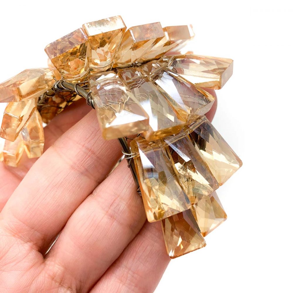 Vintage Statement Glass Cuff