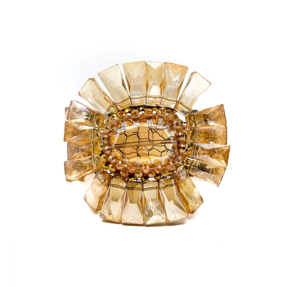 Vintage Statement Glass Cuff