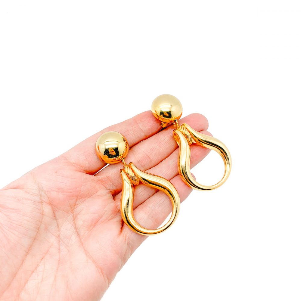 Vintage Dior Door Knocker Earrings