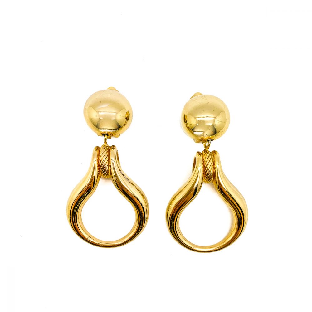 Vintage Dior Door Knocker Earrings