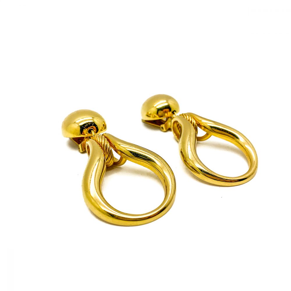 Vintage Dior Door Knocker Earrings