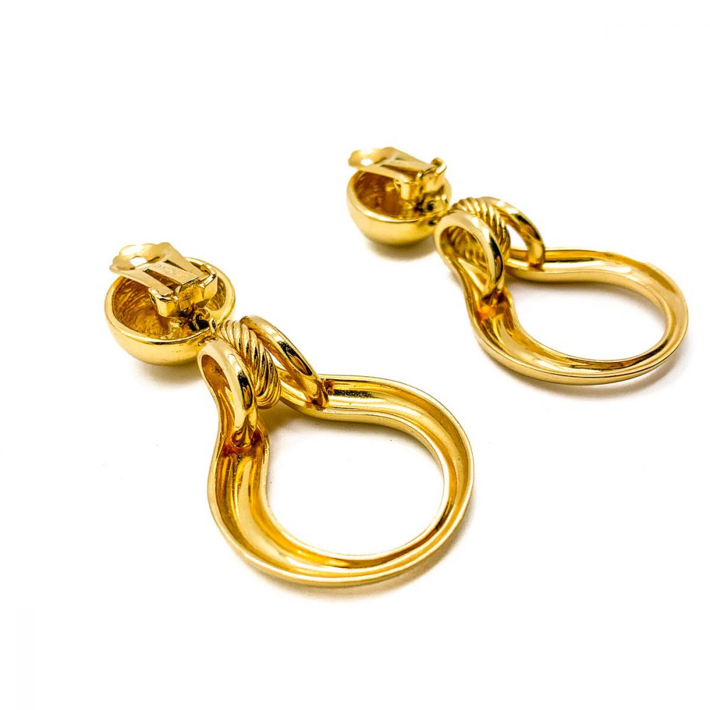 Vintage Dior Door Knocker Earrings