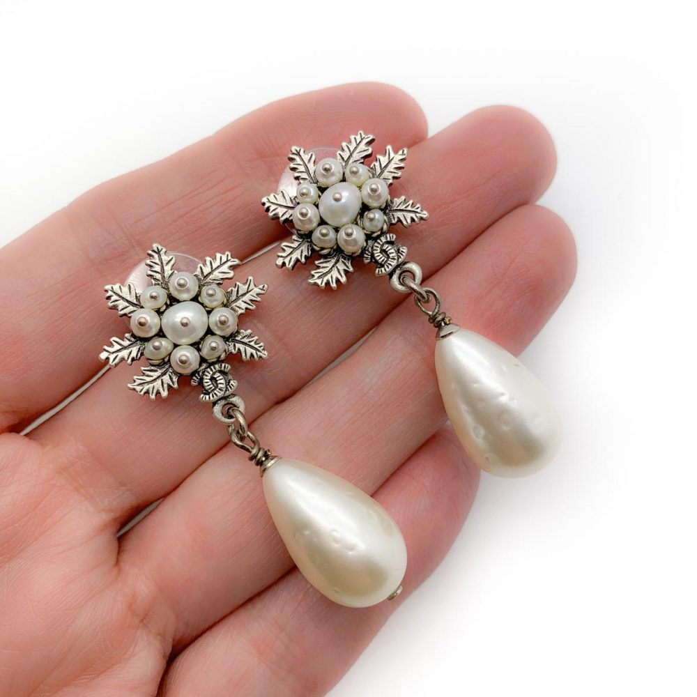 Chanel Pearl Earrings