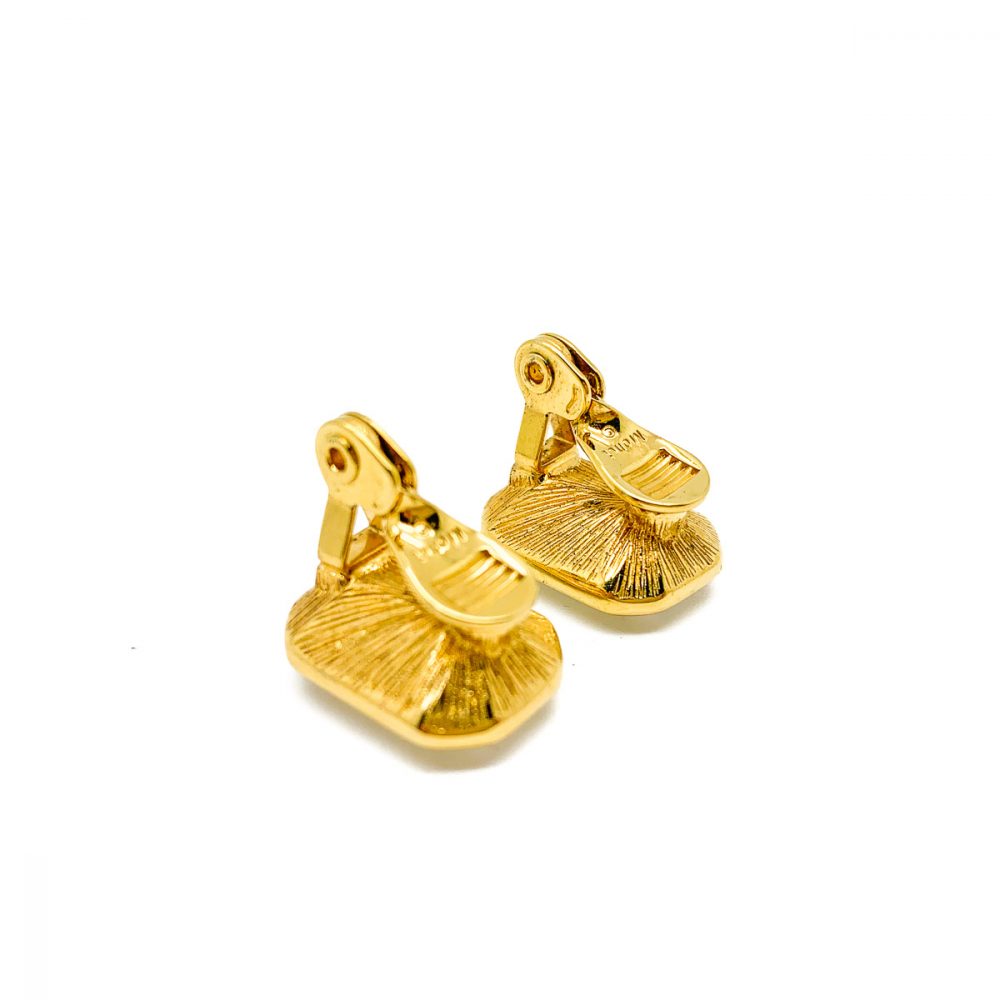 Vintage Monet Crystal Earrings
