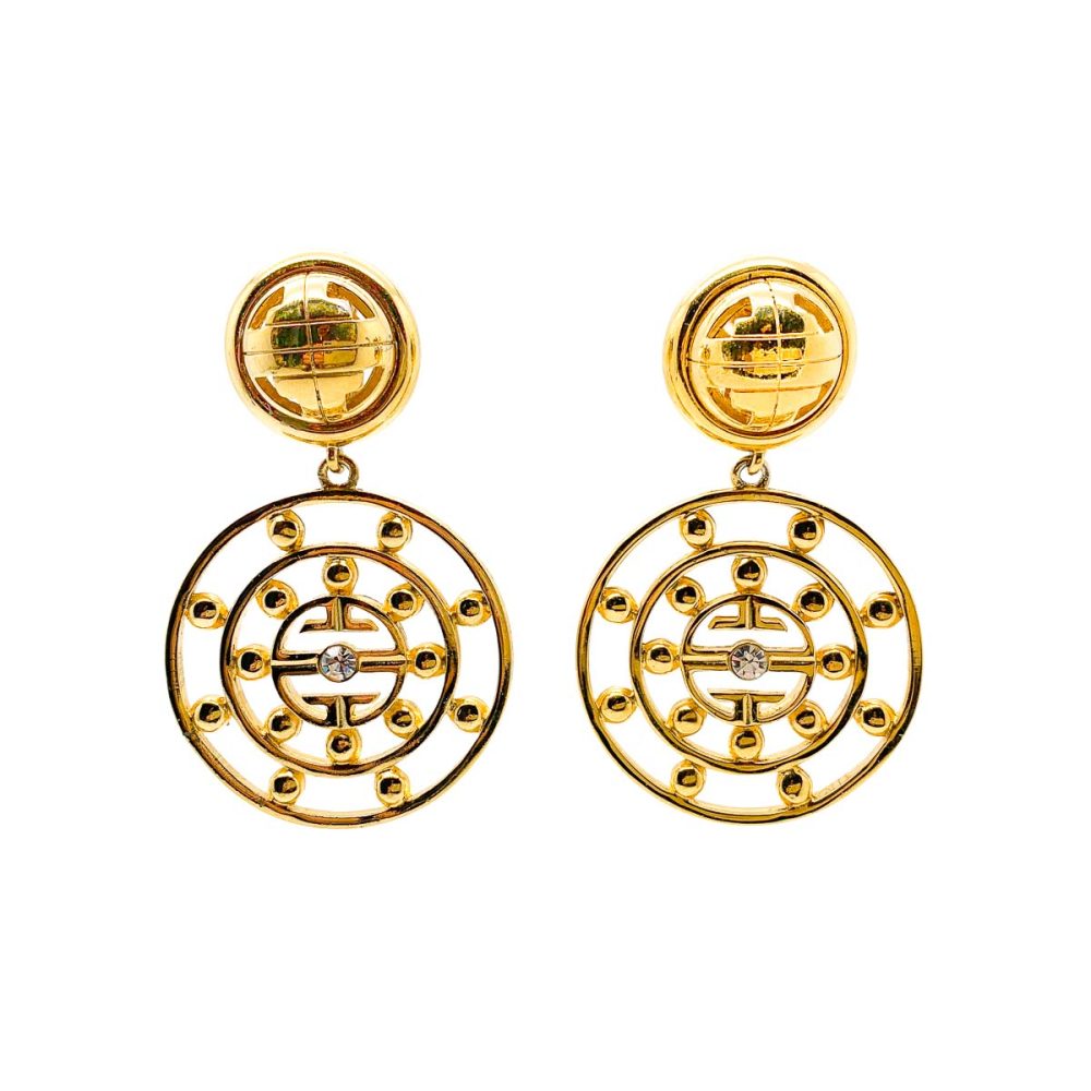 Vintage Givenchy Logo Earrings