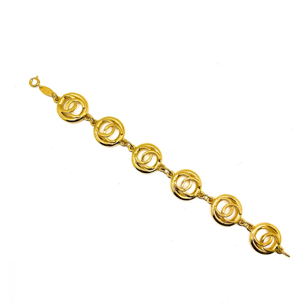 Vintage Chanel CC Logo Bracelet