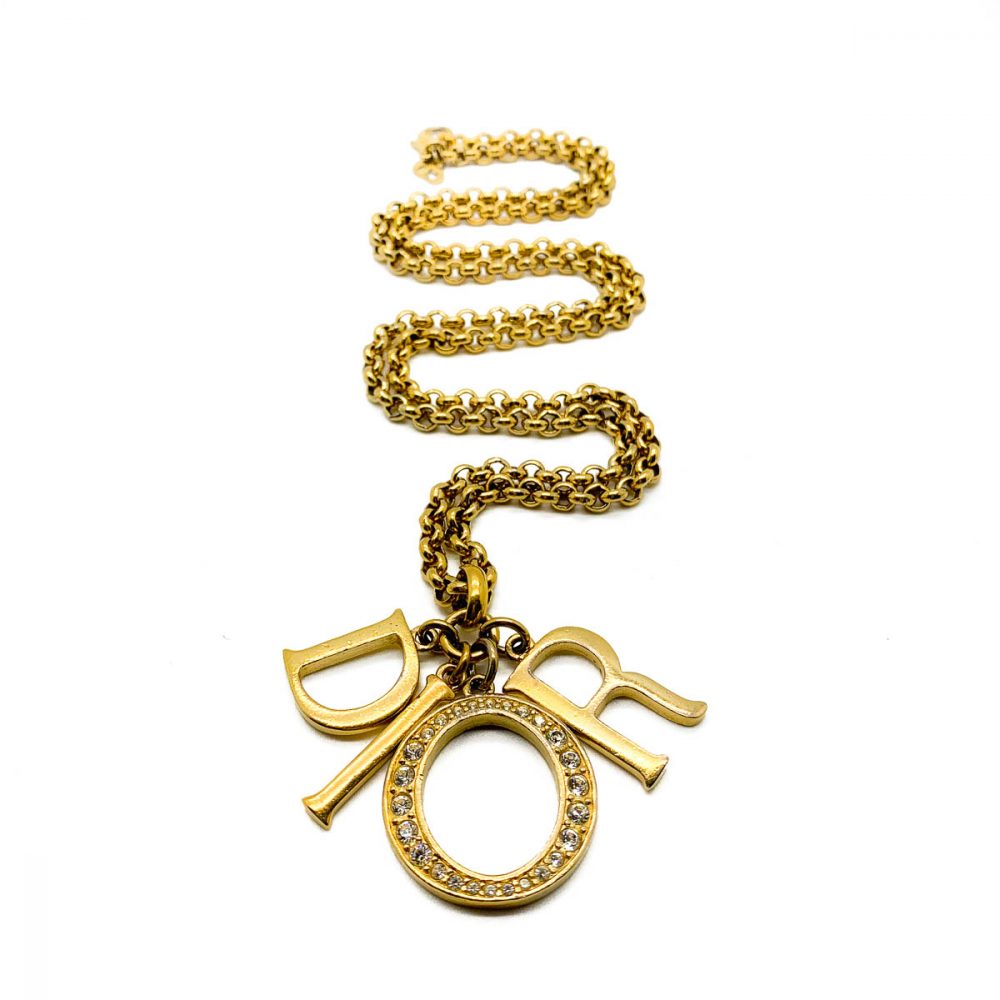 Vintage Christian Dior DIOR Charm Necklace Jennifer Gibson Jewellery
