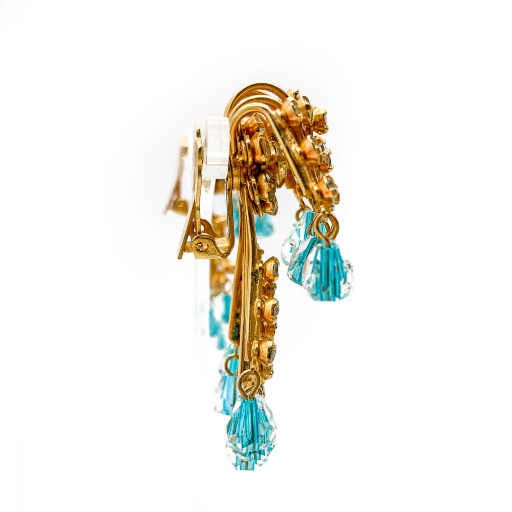 Vintage Double Cascade Earrings