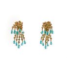 p Vintage Double Cascade Earrings