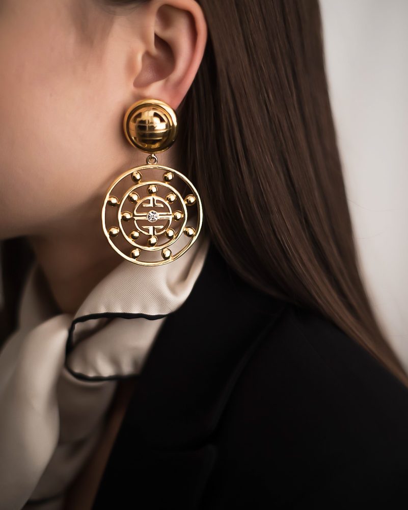 Vintage Givenchy Logo Earrings