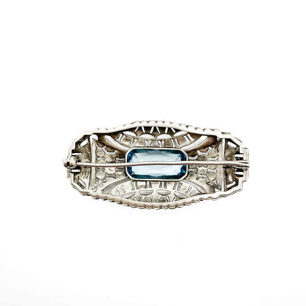 Vintage Art Deco Silver Brooch