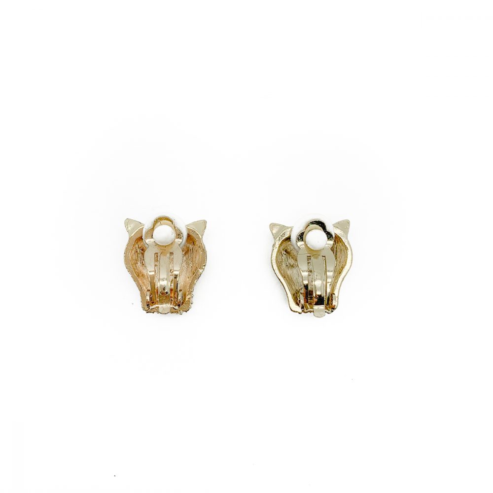 Vintage Big Cat Earrings