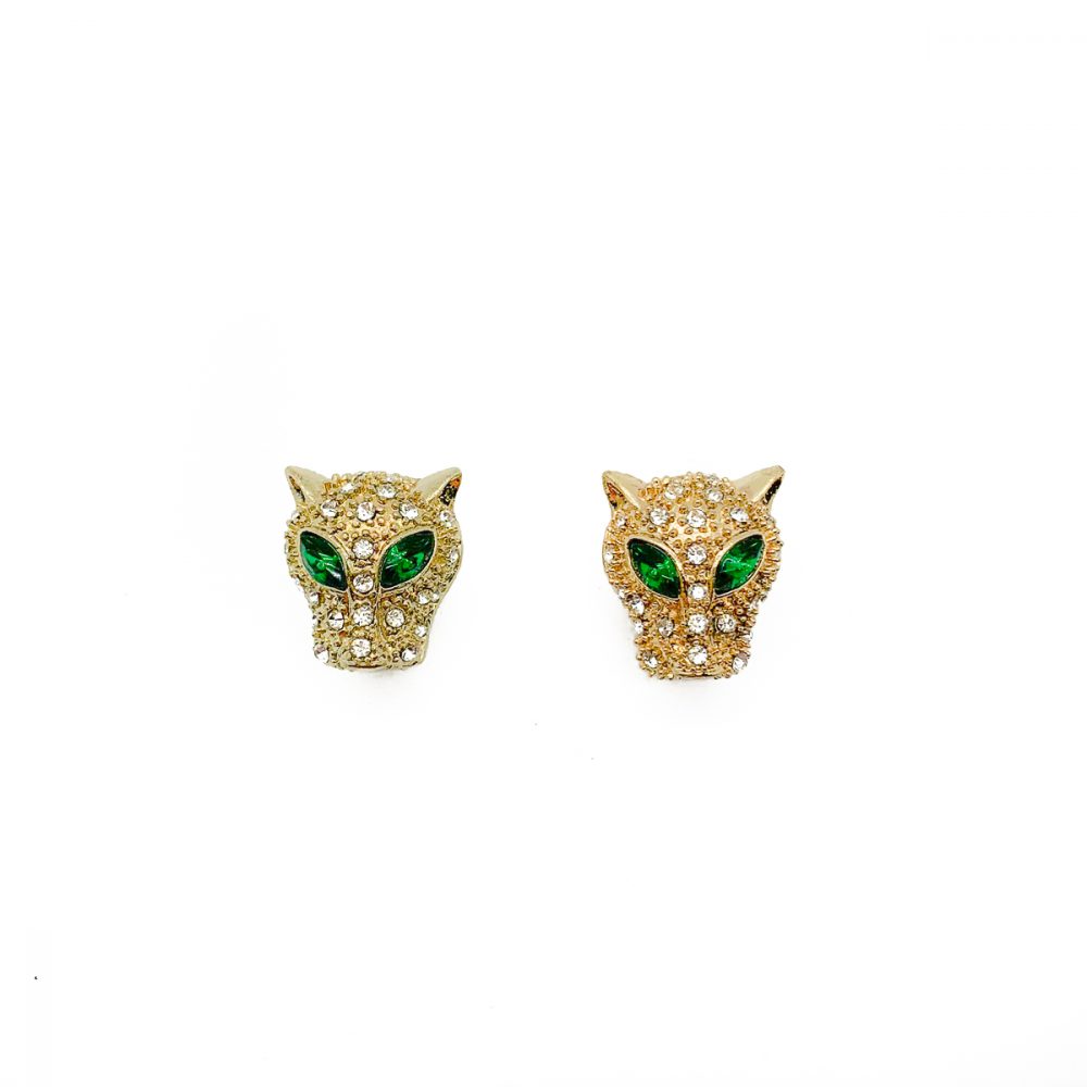 Vintage Big Cat Earrings