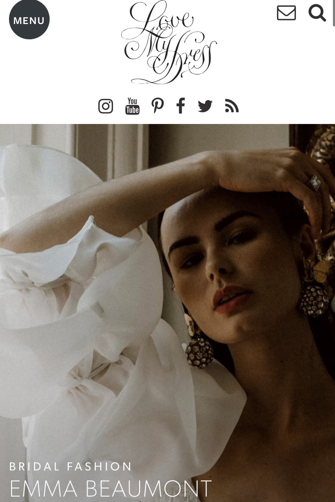 Love My Dress Emma Beaumont Atelier Featuring Jennifer Gibson Jewellery