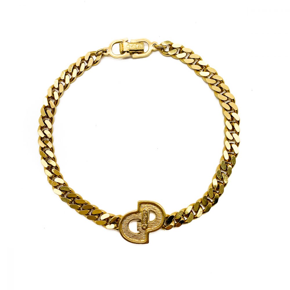 Vintage Christian Dior Logo Bracelet