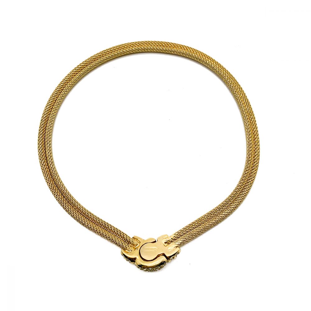 Vintage Dior Gold Mesh Collar