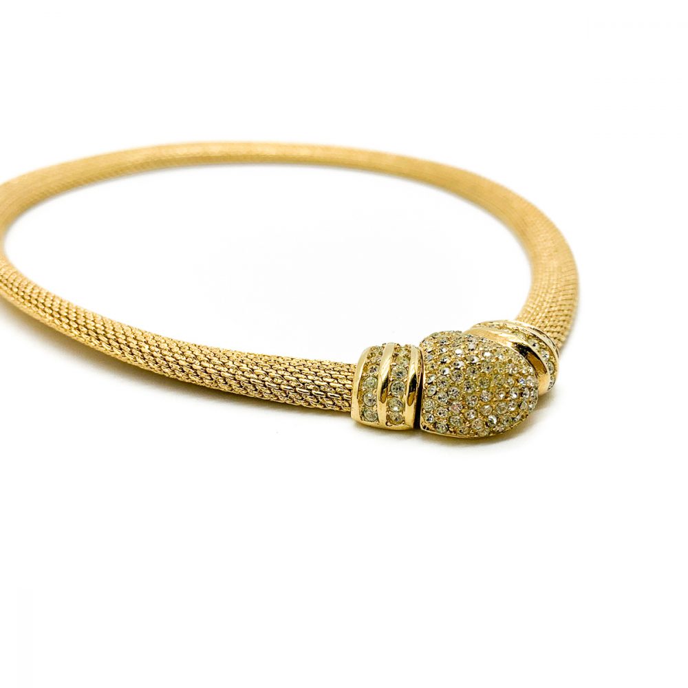 Vintage Dior Gold Mesh Collar