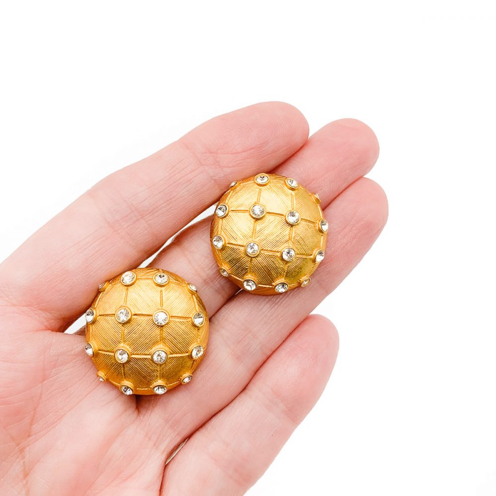 Vintage Gold Lattice Earrings