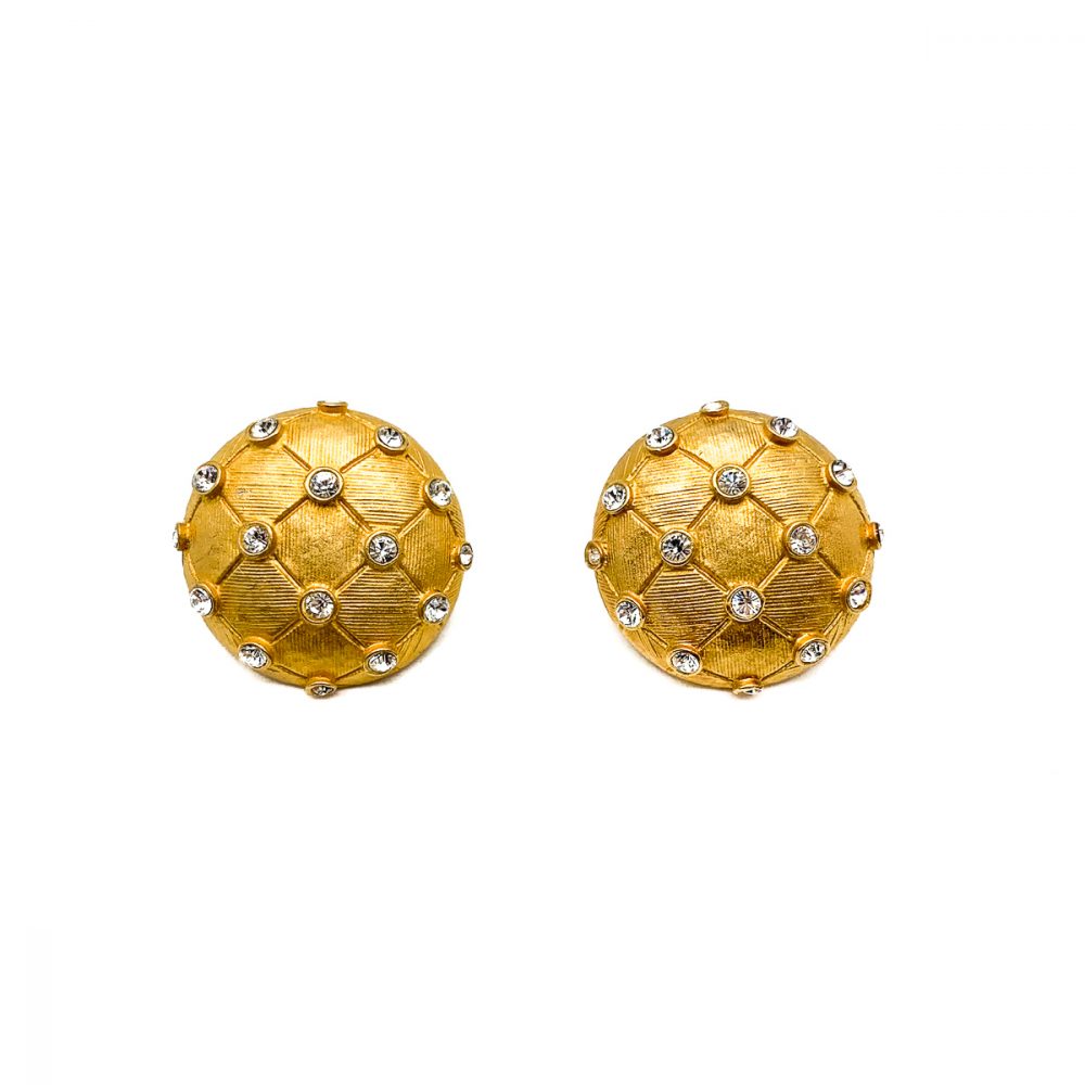 Vintage Gold Lattice Earrings