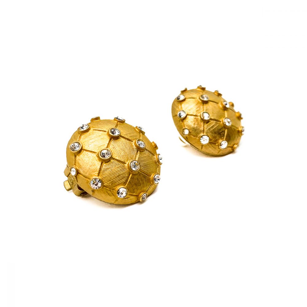 Vintage Gold Lattice Earrings