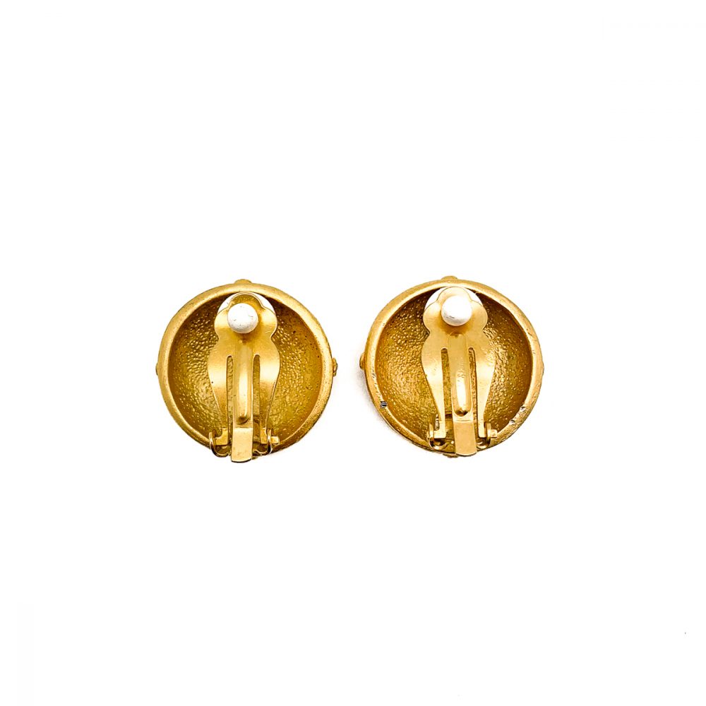 Vintage Gold Lattice Earrings
