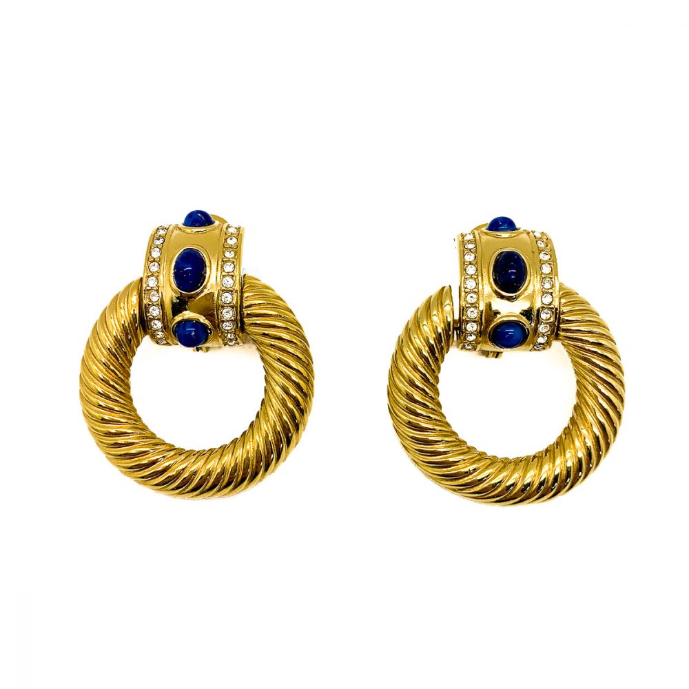 Vintage Givenchy Lapis Earrings