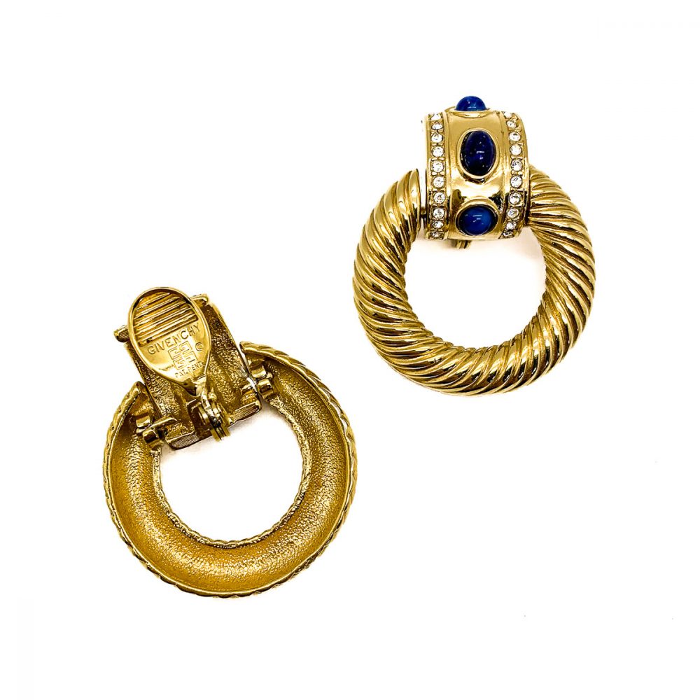 Vintage Givenchy Lapis Earrings