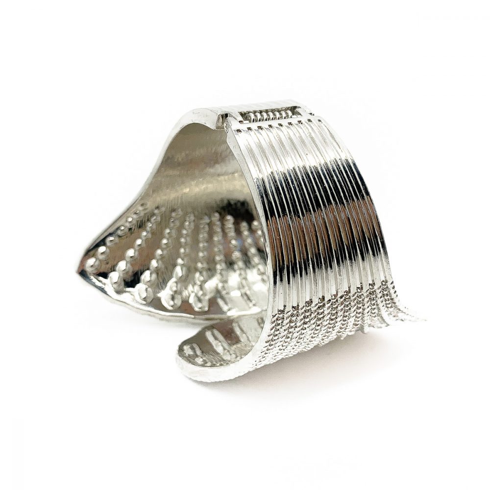 Vintage Rhinestone Clam Cuff
