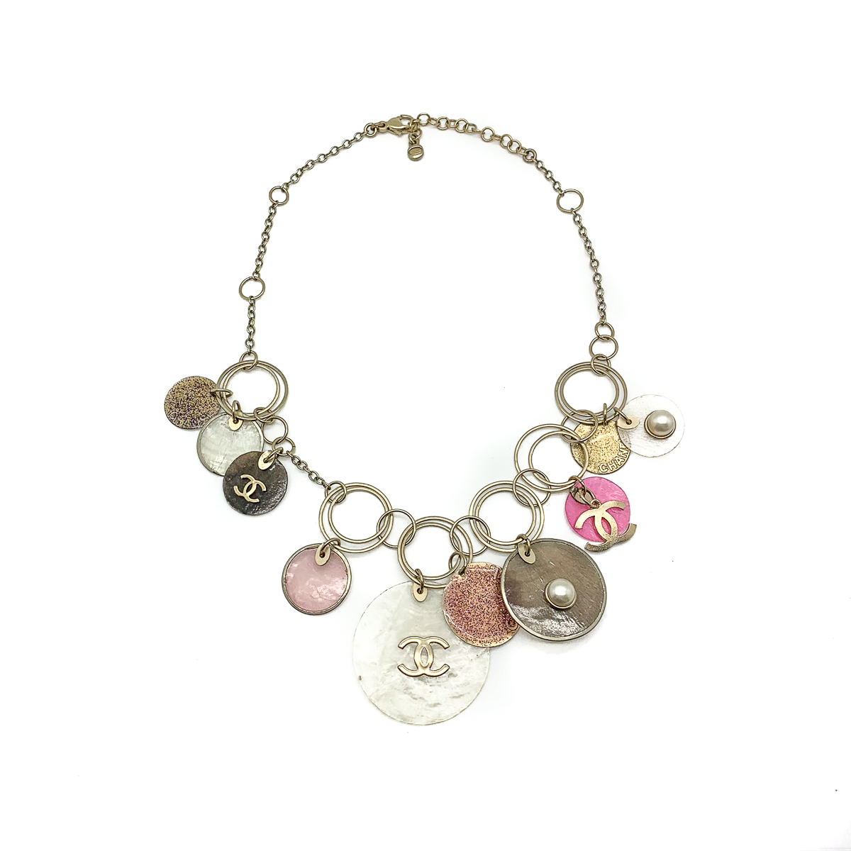 P Vintage Chanel Capiz Necklace