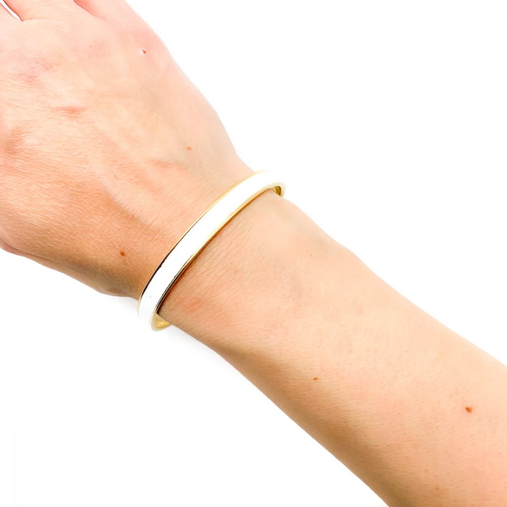 Vintage White Monet Bangle