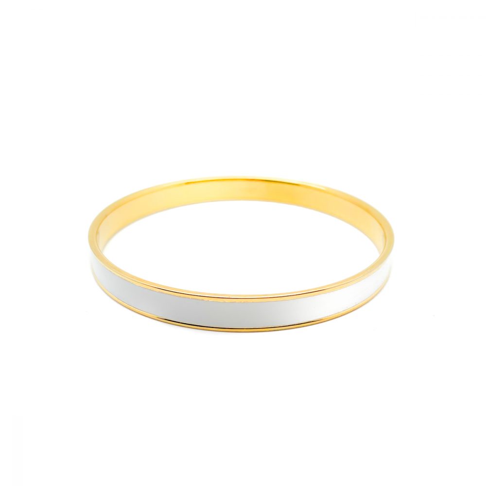 Vintage White Monet Bangle