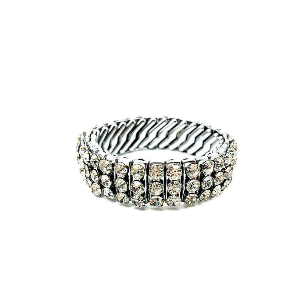 Vintage Expandable Rhinestone Bracelet