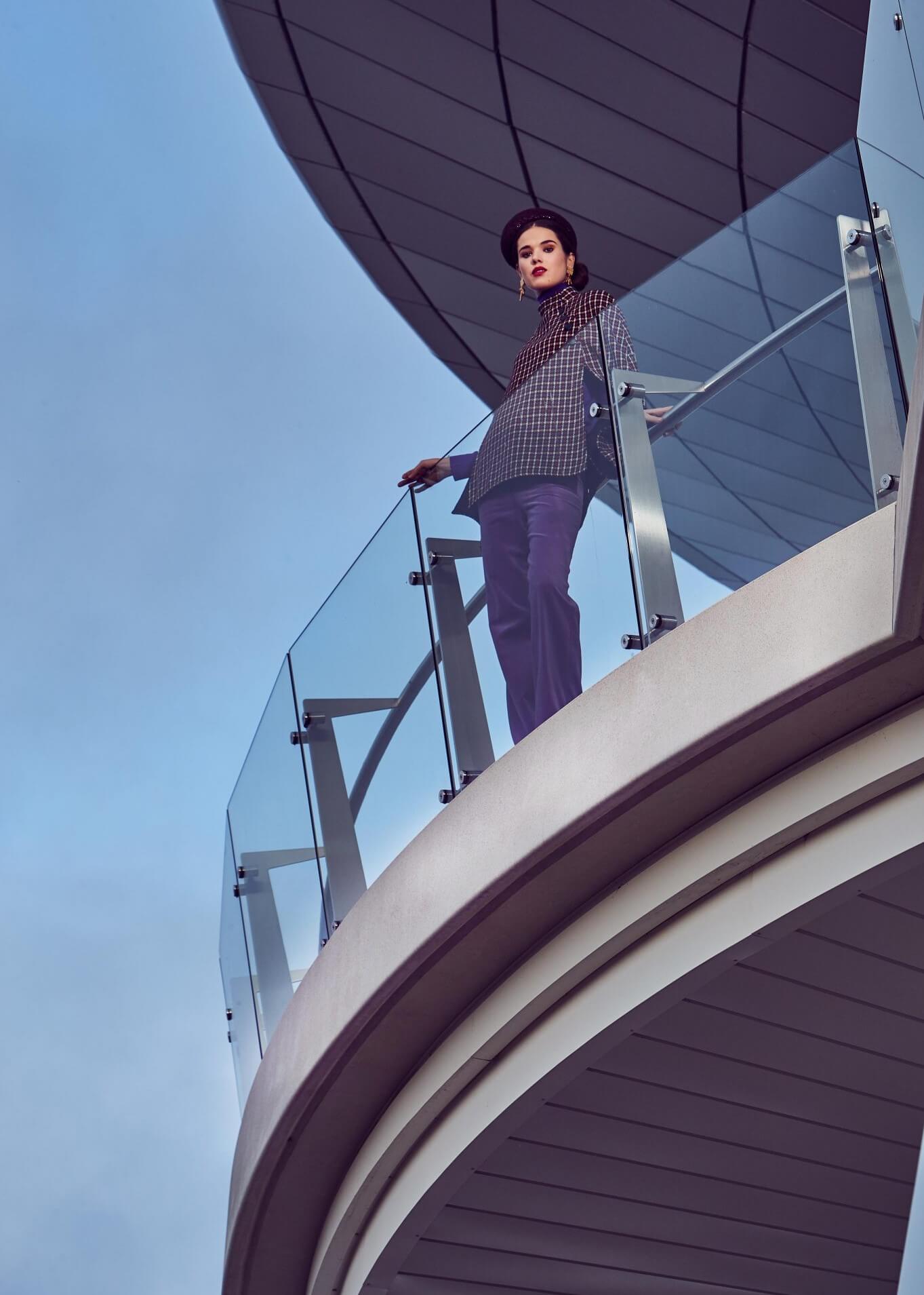 Frankie Herbert wears Jennifer Gibson Jewellery for Hello Magazine Cheltenham Races 2020