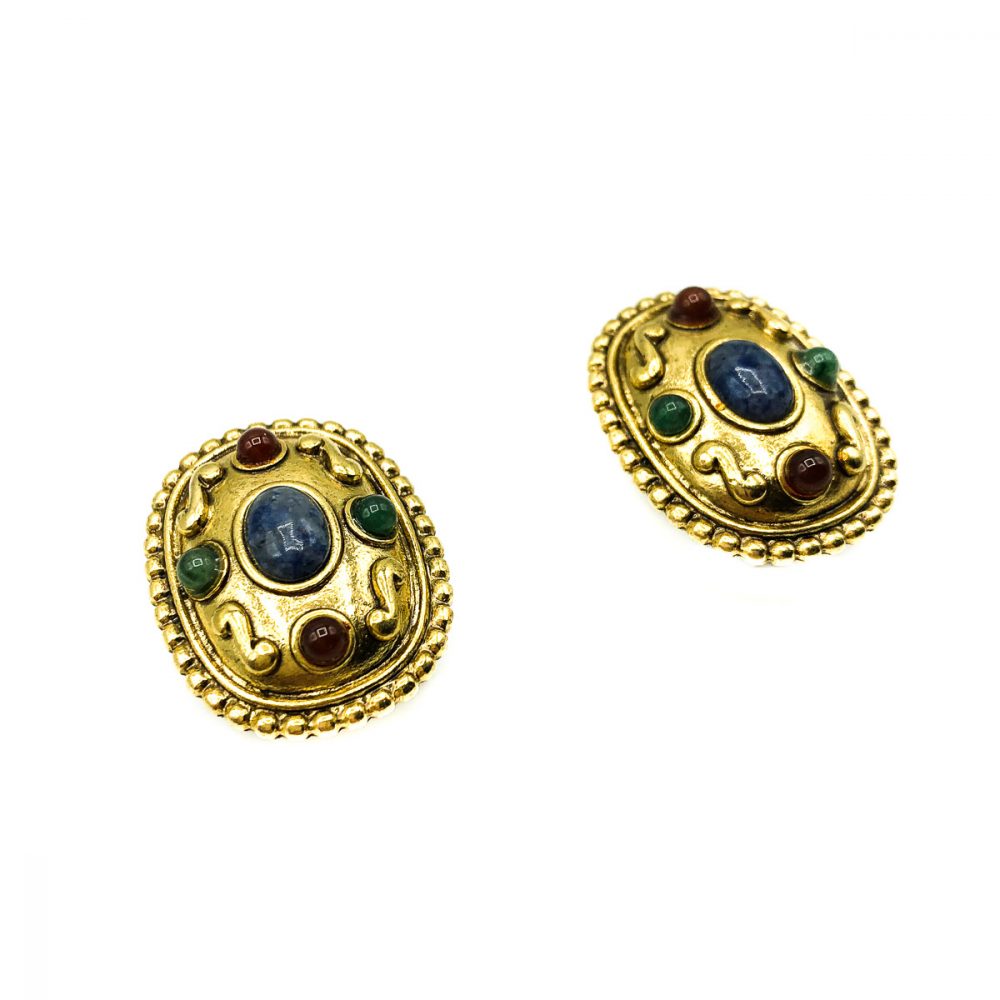 Vintage Etruscan Earrings