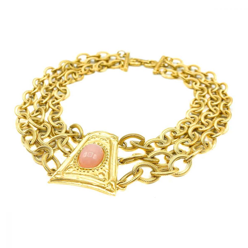 Vintage Givenchy Coral Byzantine Collar