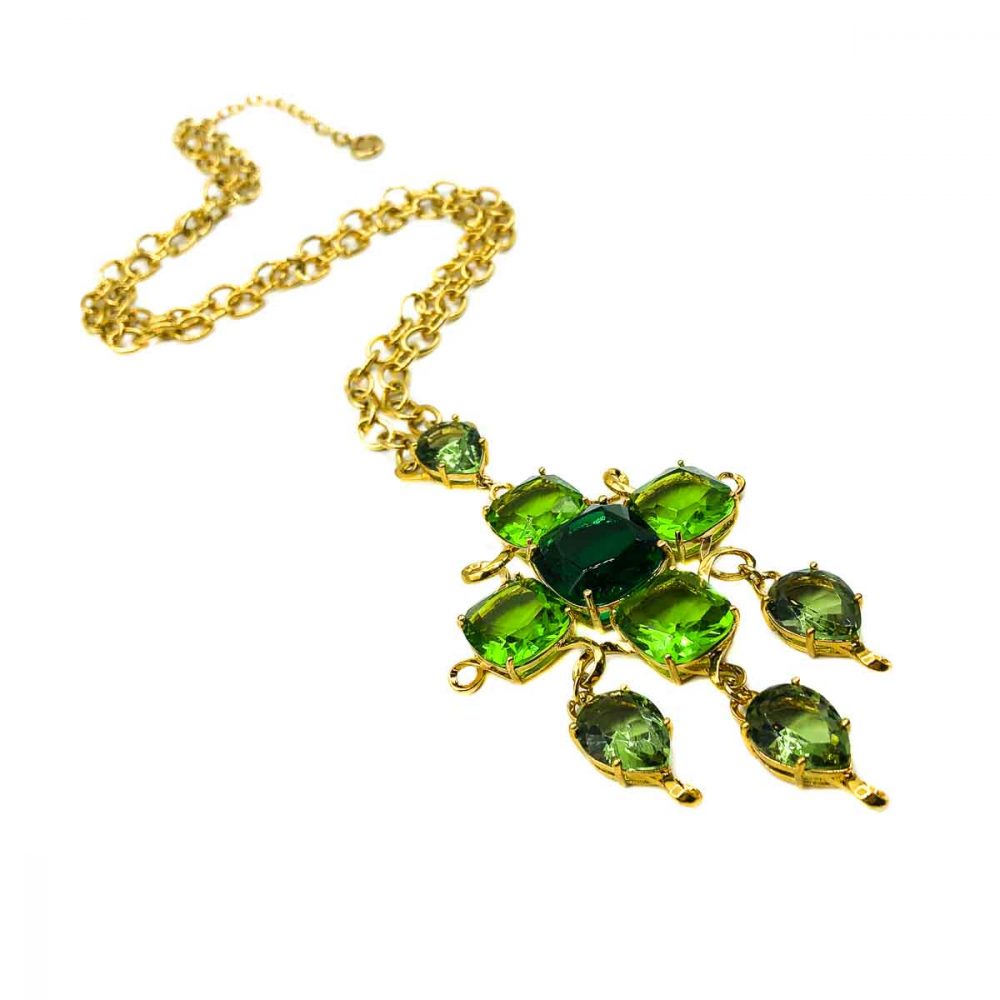 Vintage Givenchy Crystal Cascade Necklace
