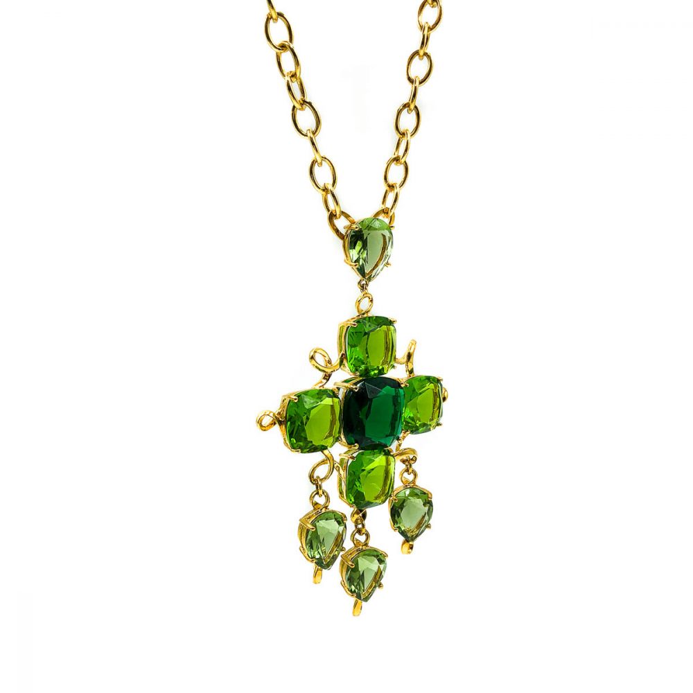 Vintage Givenchy Crystal Cascade Necklace