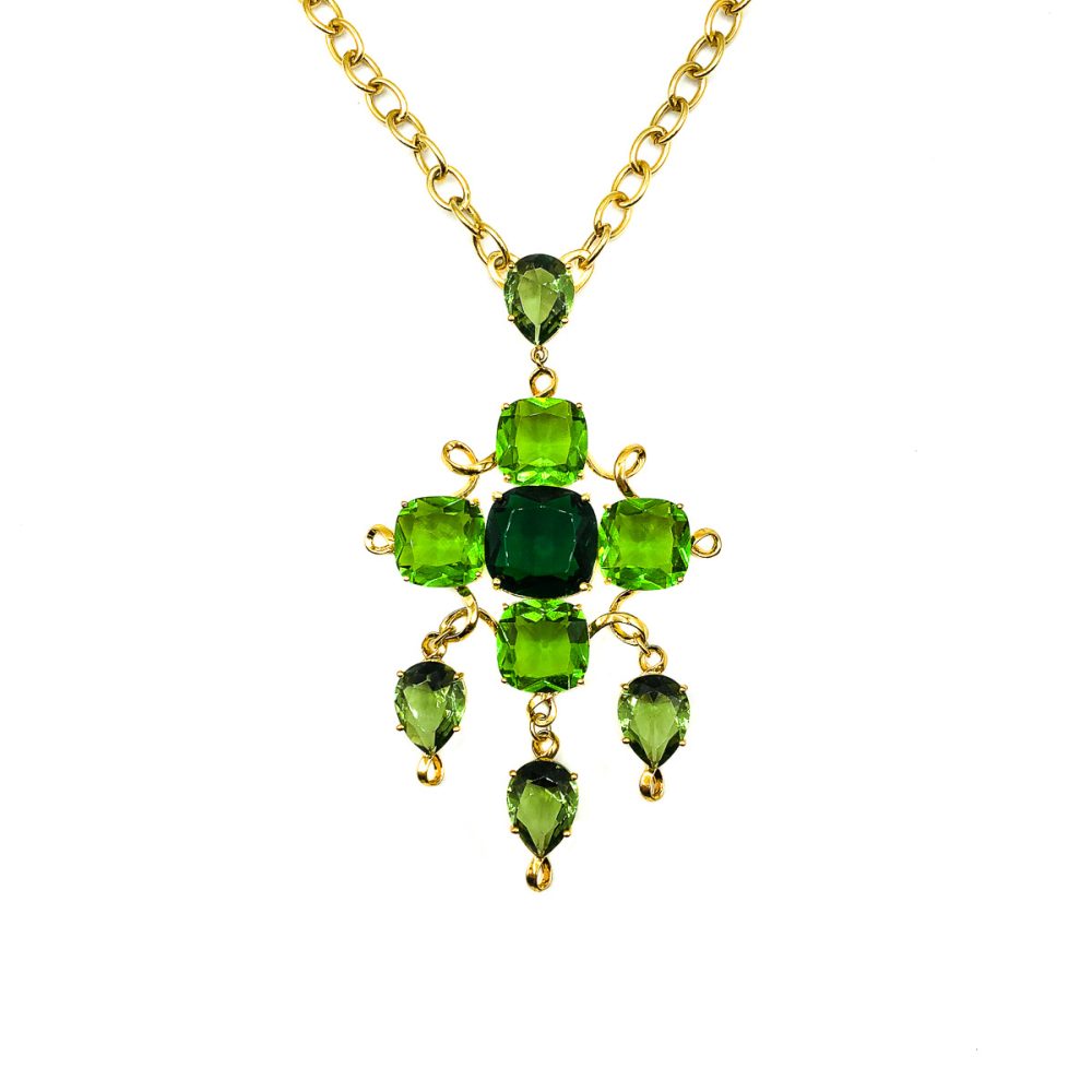 Vintage Givenchy Crystal Cascade Necklace