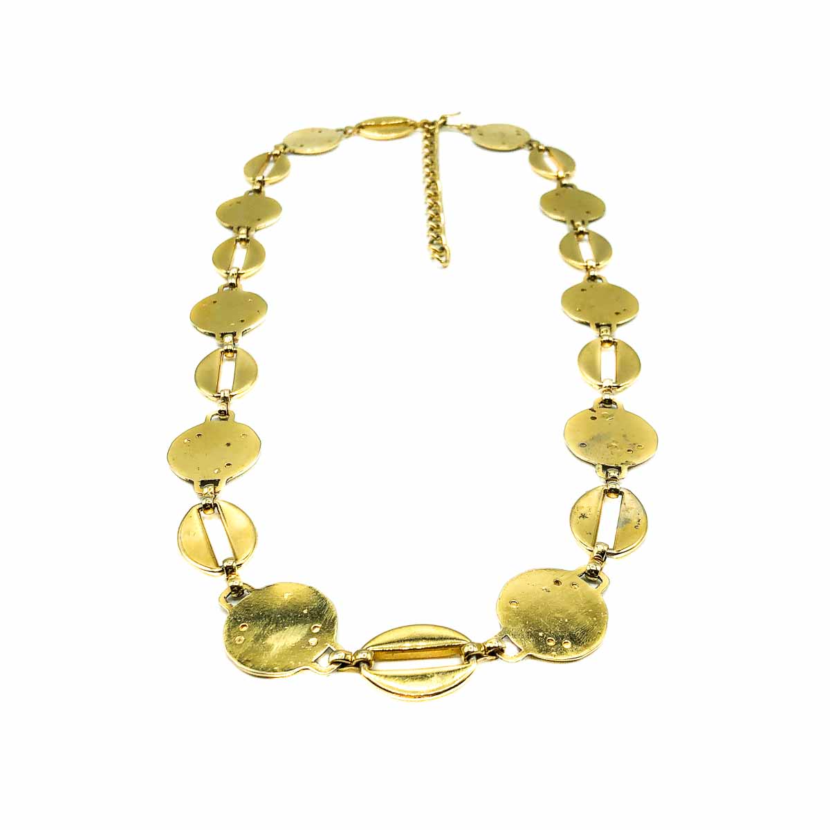 Jennifer Gibson Vintage Jewellery Vintage Gold Medallion Belt 674 (1) Vintage Gold Medallion Belt