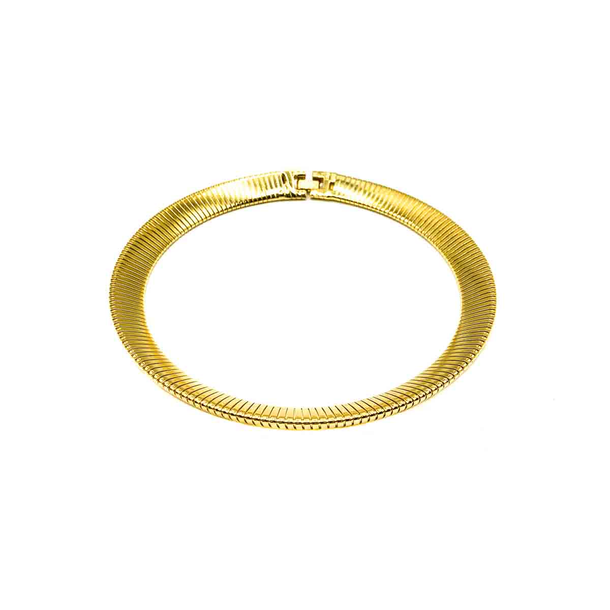 Jennifer Gibson Vintage Jewellery Vintage Gold Omega Collar 665 (1) Vintage Gold Omega Collar
