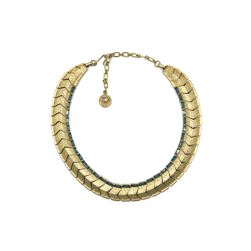 Vintage Lisner Sapphire Collar
