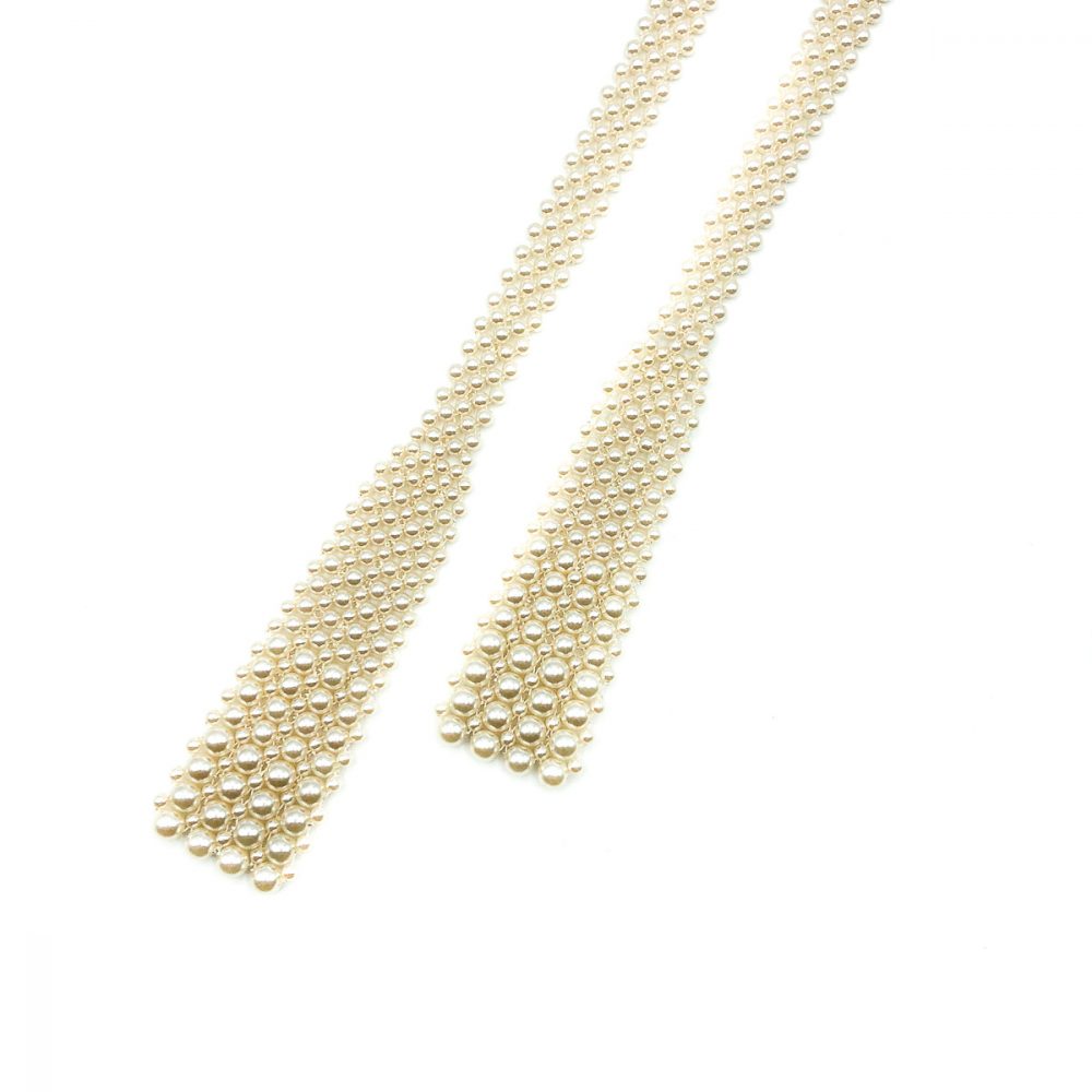 Vintage Pearl Lariat Necklace
