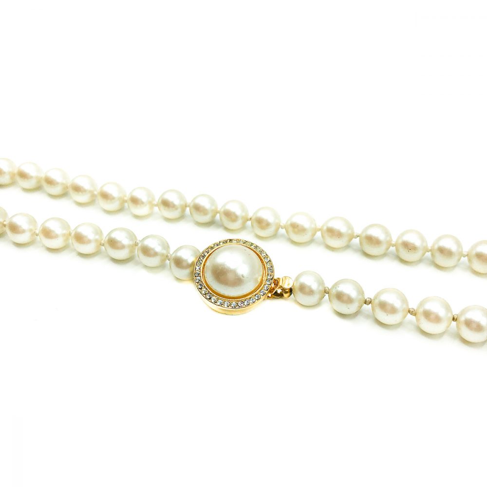 Vintage Pearl Matinee Necklace