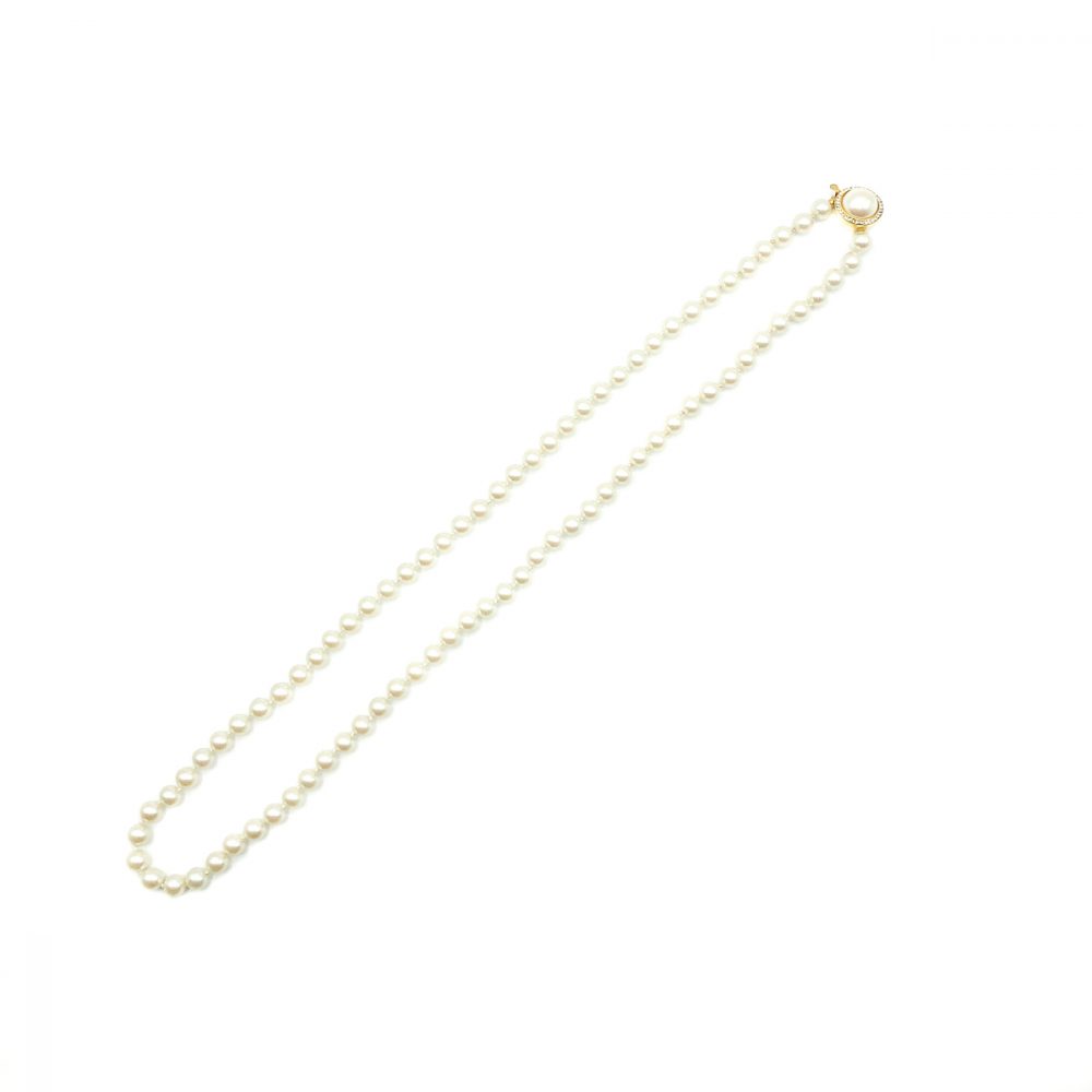 Vintage Pearl Matinee Necklace